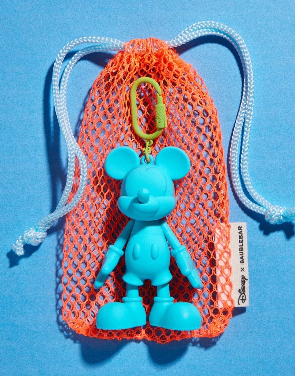 BaubleBar X Disney Turquoise Sport Edition Mickey Mouse Bag Charm