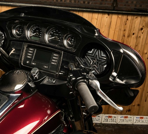 Fit H-D 2014-19 TOURING Carbon Fiber Fairing Lowers Cover & Inner Fairing Covers - Picture 12 of 12