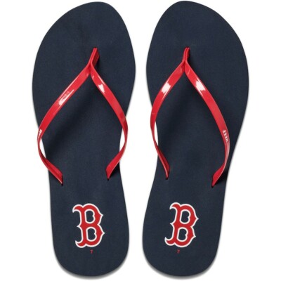 New Reef Bliss MLB Boston Red Sox Sandals Flip Flops Women's Size