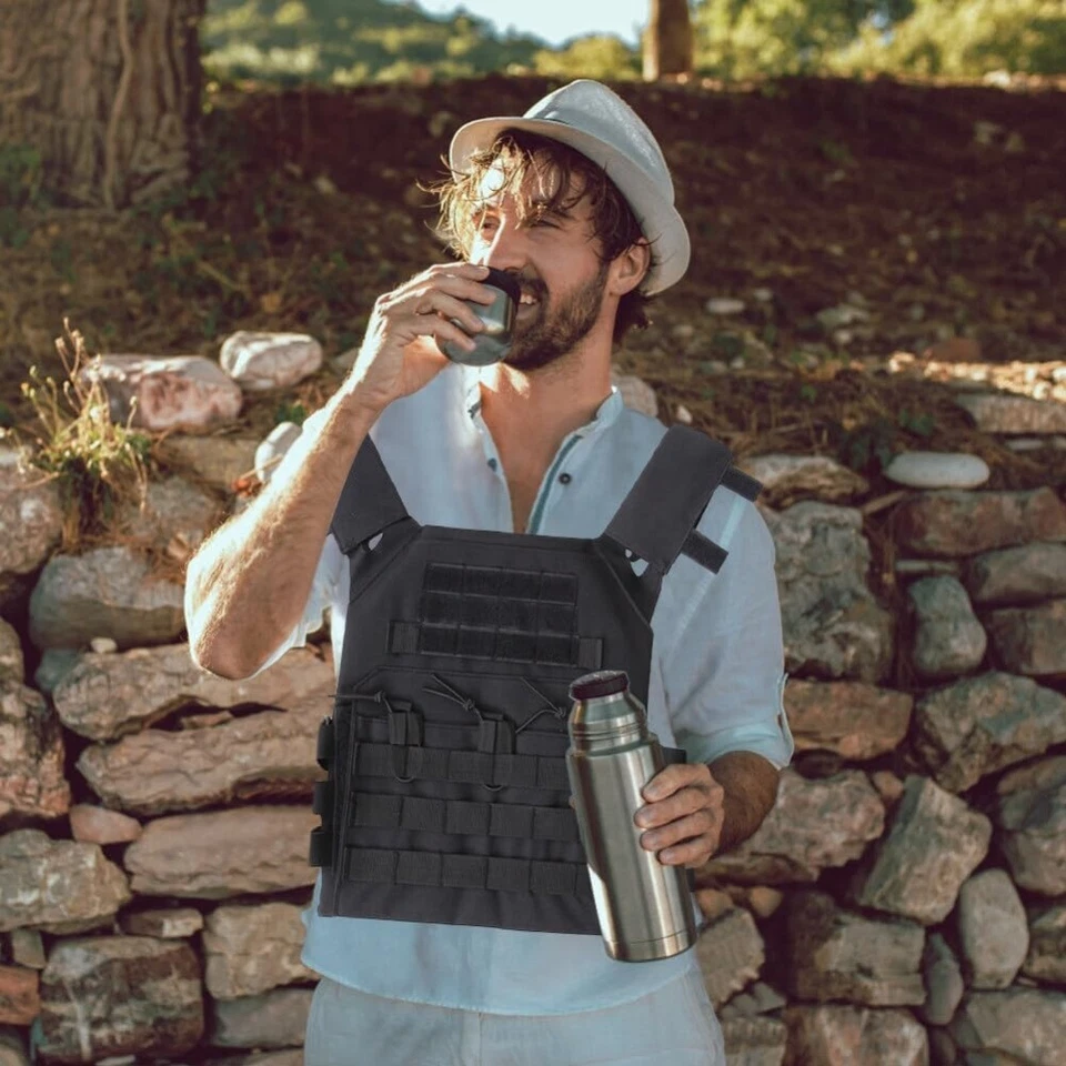 Chaleco Modular Táctico Molle Exterior Multifuncional Ajustable Alto Rendimiento Foto 3 de 4