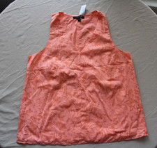 Banana Republic Women's Tank Top Color Orange Blossom Size M