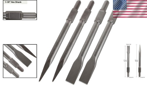 Quick Assembly 16-Inch Jack Hammer Drill Bit Set - for Effortless Demolition - Picture 2 of 7