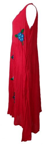 Handbesticktes Baumwollkleid, ärmelloses Bauernkleid - Bild 3 von 5