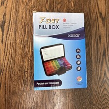 MEDCA Weekly Pill Box Organizer 4 Times a Day 7 day Organizer Case