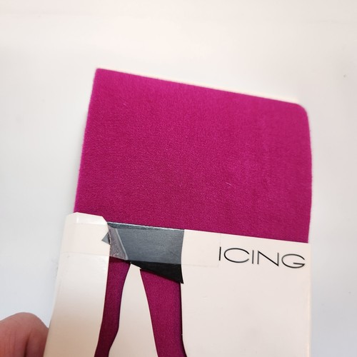 Icing Brand Footed Tights Pink/Purple Size S/M - Picture 7 of 8