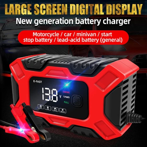 New Smart Car Battery Charger Automatic Jump Starter Pulse Repair 12V AGM/GEL UK - Picture 2 of 12