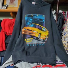 Vintage 90s Jerzees Ford Mustang Crewneck Mens Large Made In USA