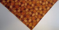 Dog Bandana/Scarf Tie On, Autumn, Leaves, Acorns, XS, S, M, L