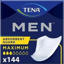 Incontinence Guards for Men, 144 Ct, Maximum Absorbency, Bladder Leak Pads