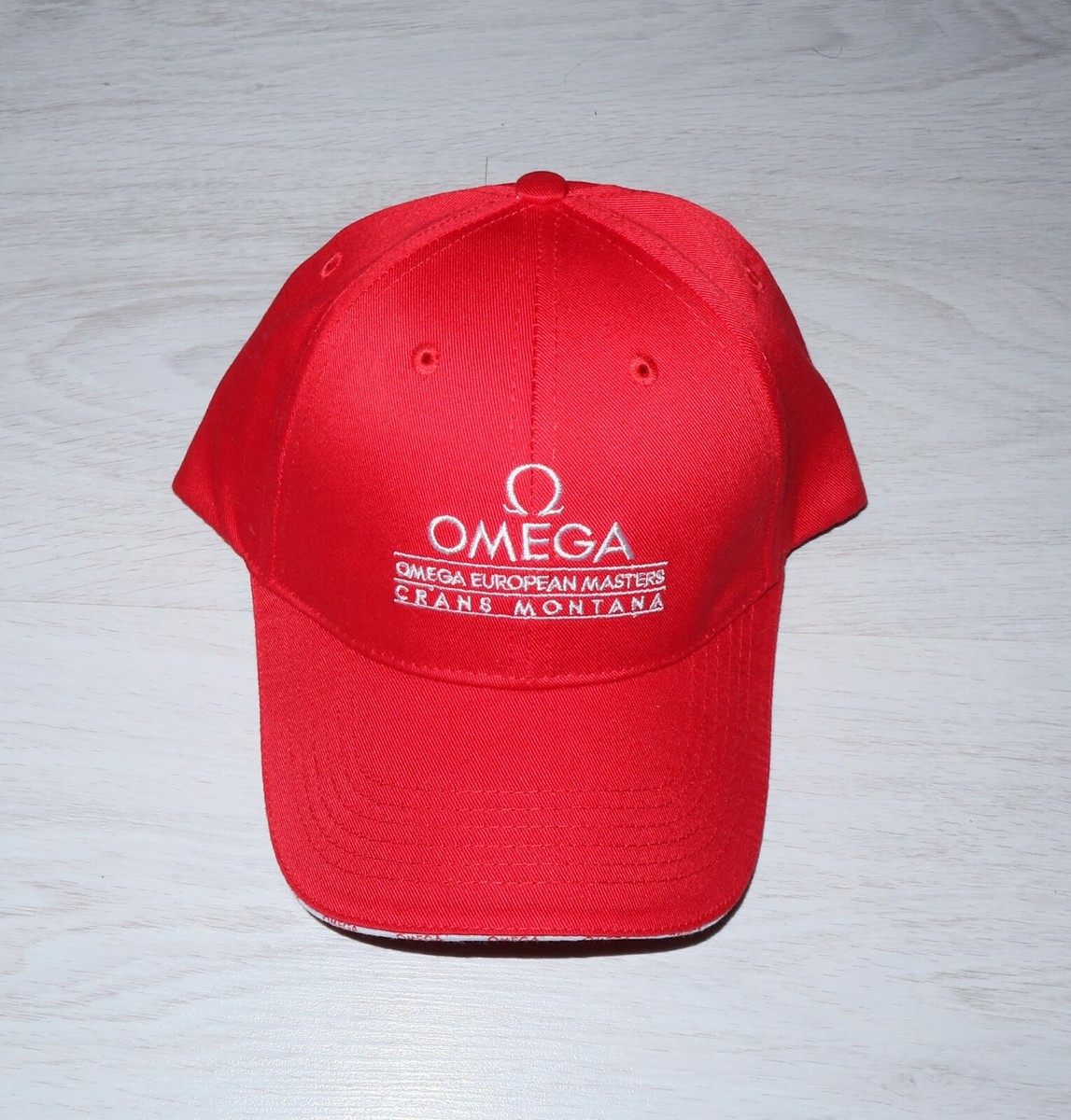 OMEGA Mens Vintage European Masters Crans-Montana Baseball Cap