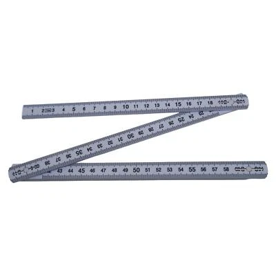 FS 1 Metre Long Folding Ruler Carpenters Metric Imperial Diy Rule Tool Yard Stick