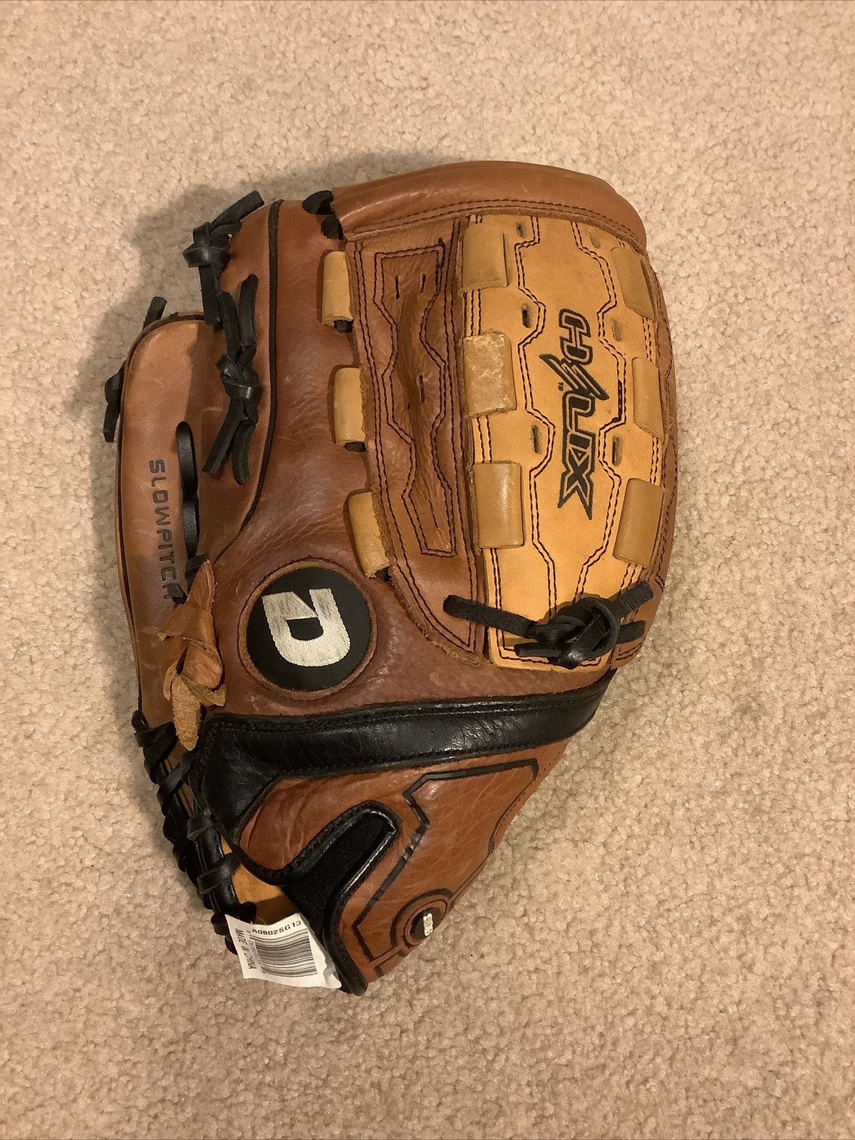 DeMarini 13” Helix A0802 Helix Leather Slowpitch Softball Glove Lefty