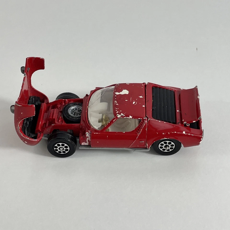 CORGI TOYS #342 LAMBORGHINI MIURA GT P400 RED Diecast GT Britain - Image 3 of 4