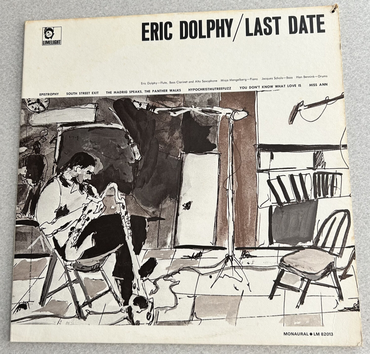 Eric Dolphy Last Date LP 1965 Limelight LM 82013 Mono Misha 
