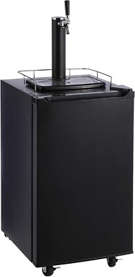 Single Tap Beer Kegerator 97L Draft Beer Dispenser Full Size Keg Refrigerator