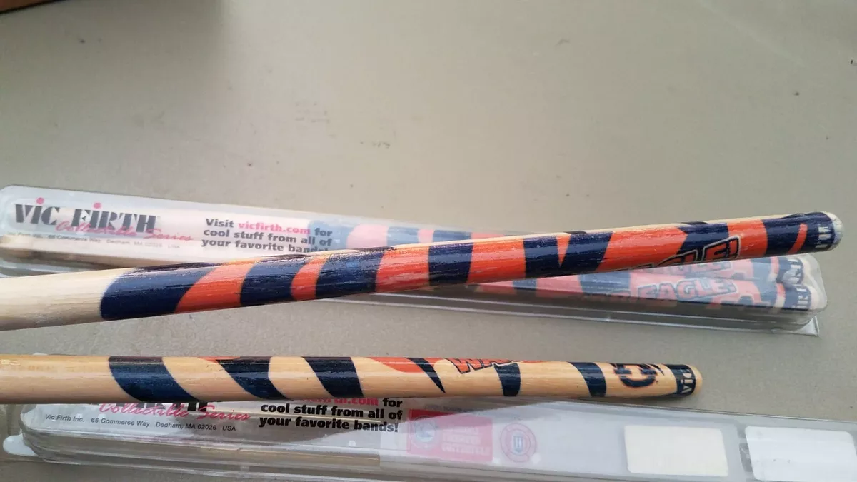 Factory defect finish flaw 8 Pairs Vic Firth Auburn University Drumsticks