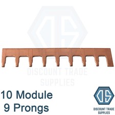100A Copper Busbar for Domestic Consumer Unit Boards 10 14 18 Module 8 12 16 MCB