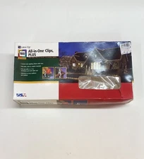 Lites Up 100 All-In-One Clips PLUS New In Box NIB For Christmas Lights