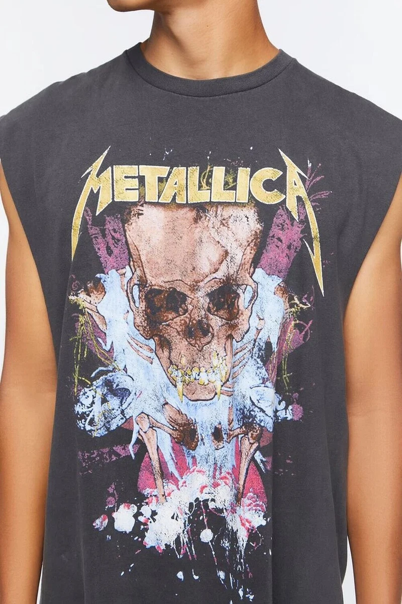 Metallica sleeveless t-shirt cheap