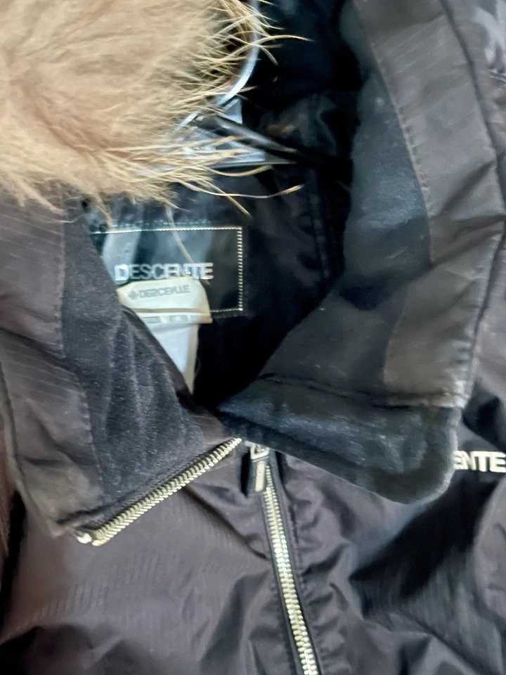 Chaqueta de esquí de invierno para mujer Descente negra talla 6 Foto 3 de 4