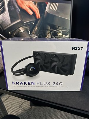NZXT Kraken Plus 240 240mm AIO Liquid CPU Cooler LCD Black SEALED NEW