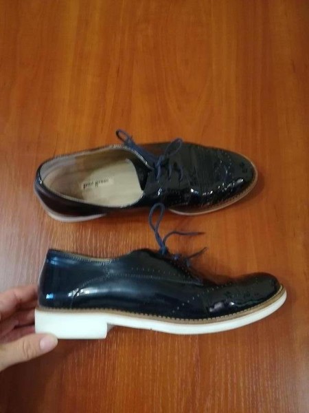 Women Paul Green Heels Navy Leather 38