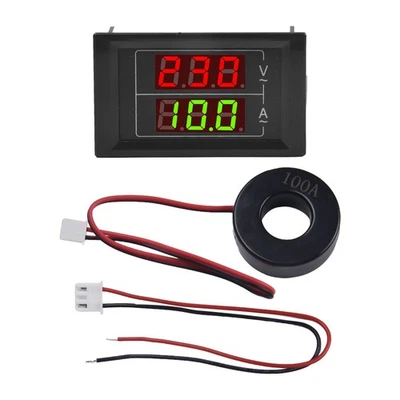 D85-5035VA Mini Display Digitale Voltmetro Amperometro AC60500V 100A Doppio Misuratore LED