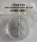 2000 American Silver Eagle 1 Oz. Fine Silver One Dollar $1 Coin