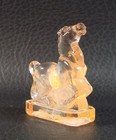 Boyd's Crystal Art Glass LITTLE JOE THE HORSE #1 First! LULLABY 9-21-87 Pink 2"H — photo 1
