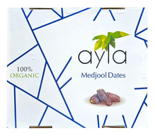 Medjool Dates - 100% Organic - 3kg - Ayla - Fresh & Premium Quality 14.32 per kilo