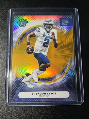 Brendon Lewis - Bowman Best University 2025 - Memphis Tigers - Gold - /50