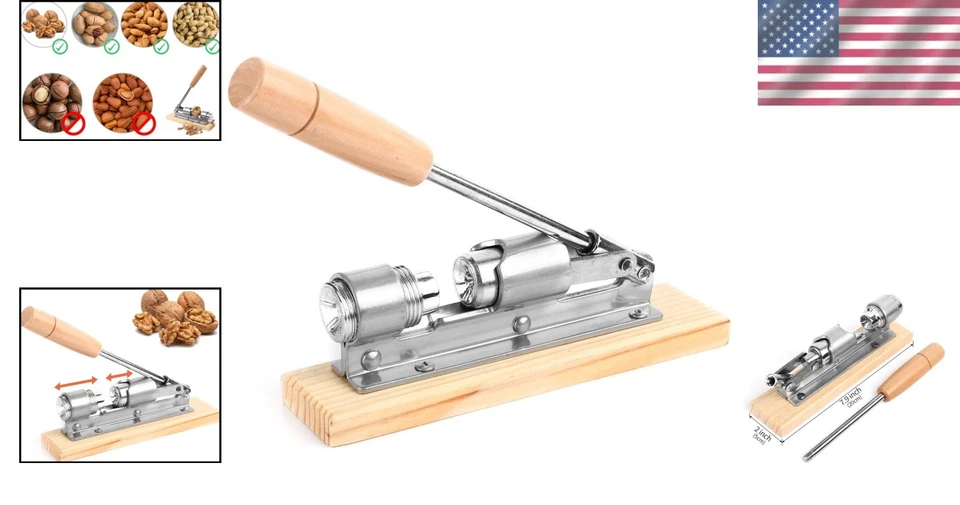 Cascanueces de nogal negro - sin pintar Foto 2 de 4