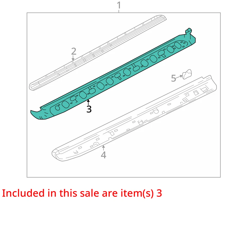 SE ADAPTA A 2001-2004 GMC YUKON YUKON XL 1500 CUBIERTA ASST PASO ALETA 89045550 - NUEVO OEM Foto 2 de 3
