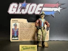 Vintage 1985 GI Joe USS Flagg Admiral Keel Haul V1 W/Filecard & Arm Patch