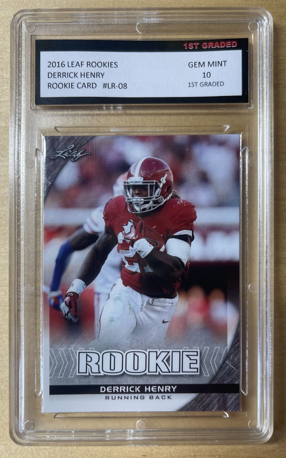 2016 Leaf Derrick Henry Rookie 1st Graded 10 #LR-08