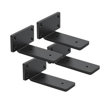 4 Pack Shelf Brackets Inch Floating Bracket 1/5 Thick Heavy Duty Hidden Iron
