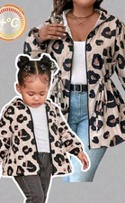  Toddler girls animal print Hooded Rain  Coat jacket size  18 to 24 months 