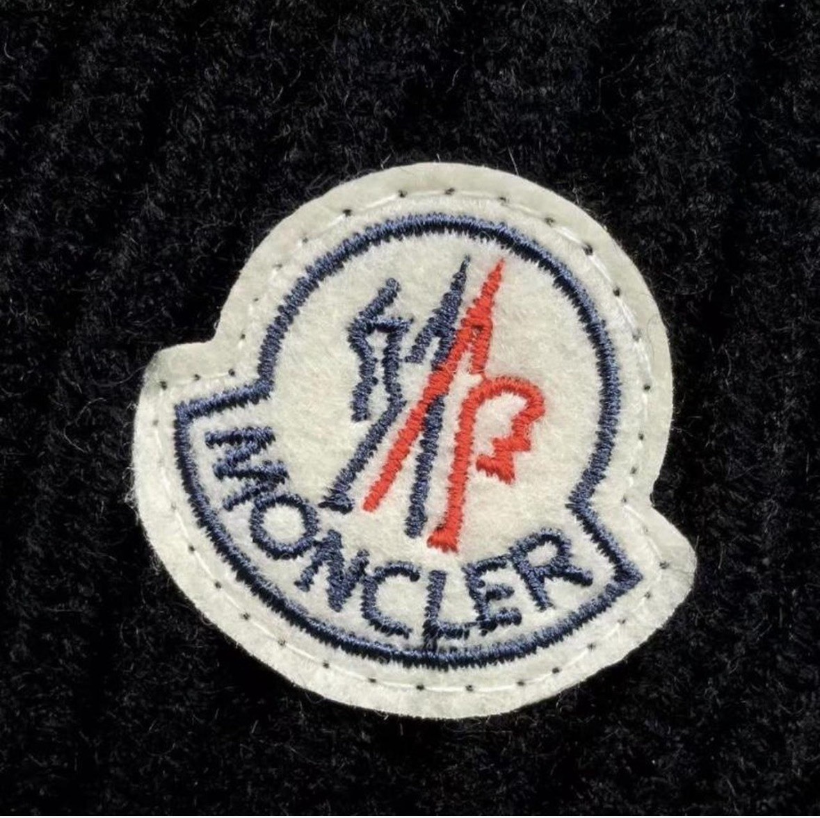 Moncler Black Beanie Hat Solid Pattern Winter War… - image 3