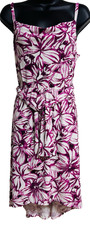 Ann Taylor Women Floral Sheath Dress Size Small Pink Purple White Sleeveless New