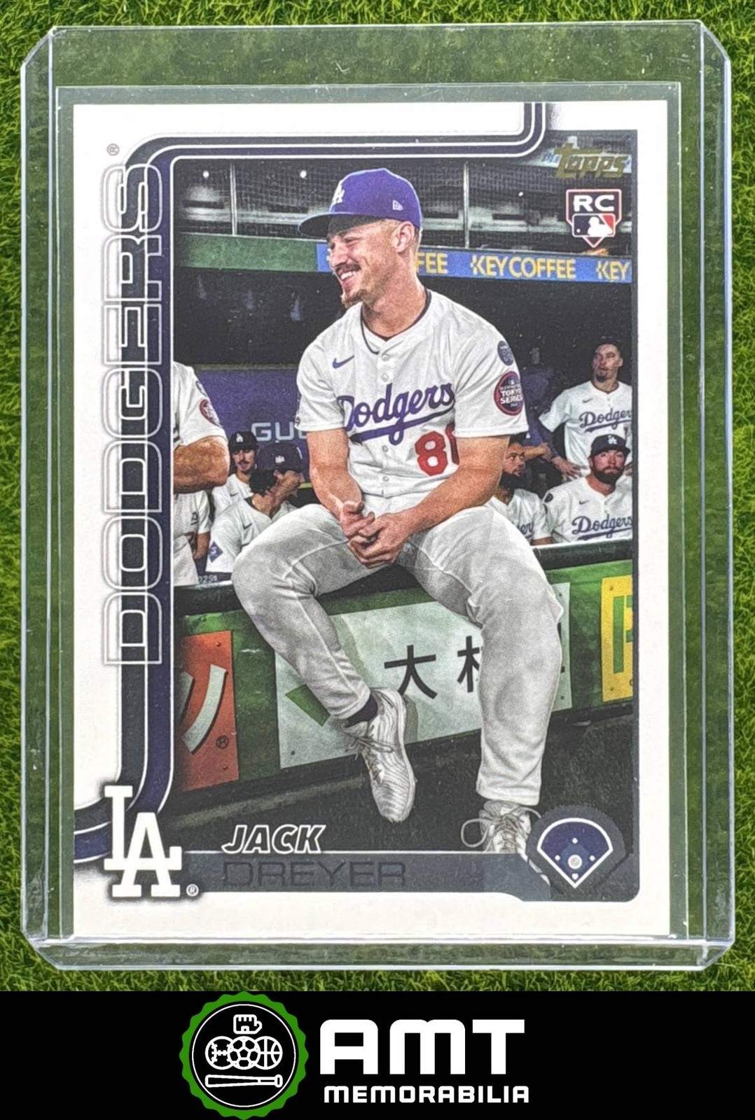 Jack Dreyer RC 2025 Topps Update Golden Mirror Image Variation Dodgers #US77