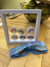 Coldplay Moon Goggles & Framed Full Set Of 6 Love Buttons badges Official Merch