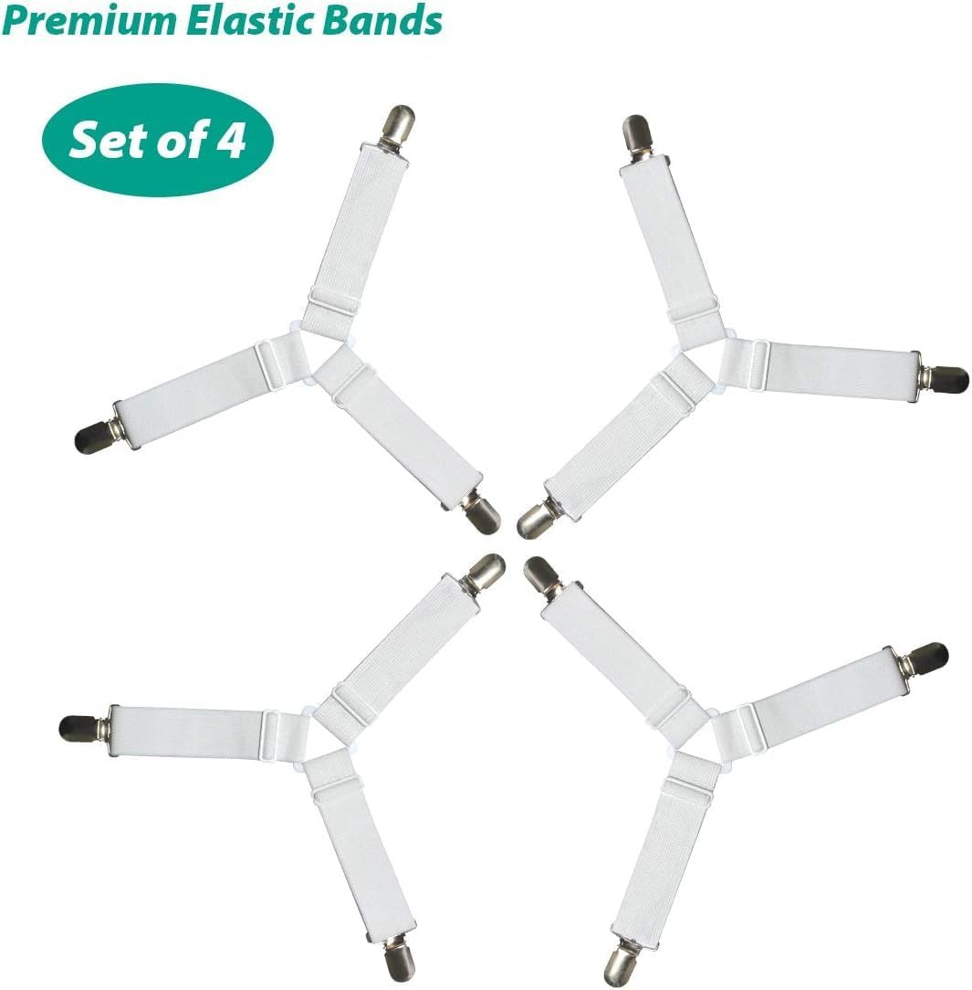 Bed Sheet Fasteners, Adjustable Mattress Suspenders, Mattress Cover Straps, Bed 