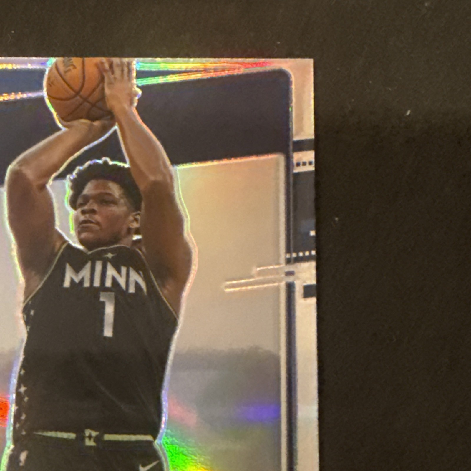 2020-21 Panini Donruss Optic Rated Rookie Anthony Edwards #151 Holo Prizm (RC) view 4