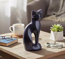 - Cat Kitten Shape Cremation Urn Memorial Funeral Burial Full-Size Urn for Ash