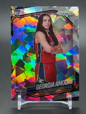 2025 Panini Prizm WNBA Cracked Ice #140 GEORGIA AMOORE Washington Mystics RC
