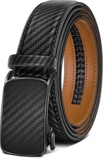 BULLIANT Men's Ratchet Belt Nontrimmable-Click Belt Adjustable for Men Gift Ligh