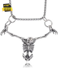 Halloween Decorations Rear View Mirror Accessories of Skull Car Hanging Ornament