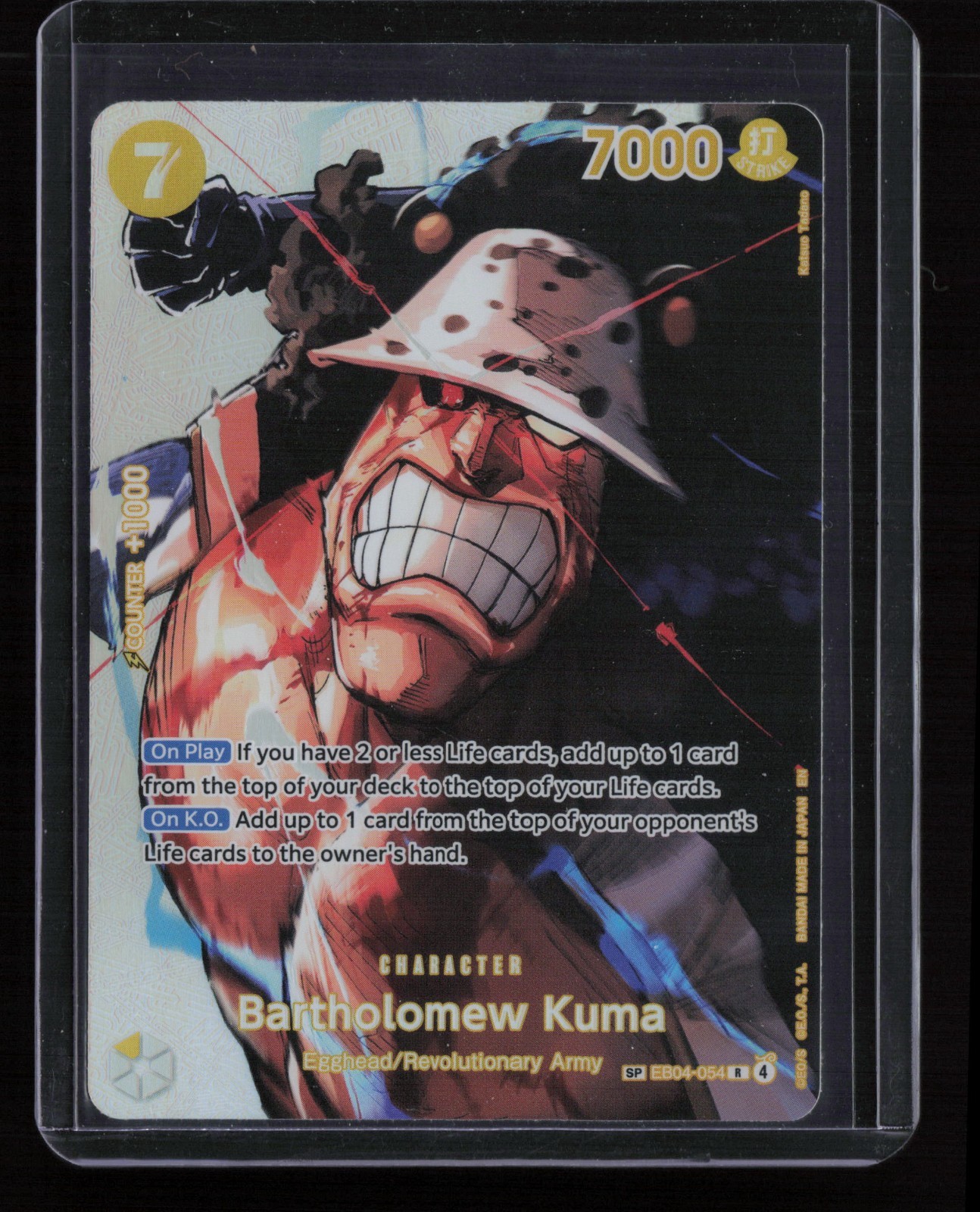 Bartholomew Kuma SP One Piece TCG EB04-054 R English OP-16 The Time of Battle