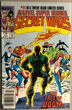 MARVEL SUPER HEROES SECRET WARS #11 (1985) Marvel Comics Doctor Doom UPC code VF