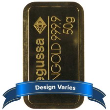 50 Gram .9999 Fine Gold Bar Secondary Market 5260.23 per troy oz